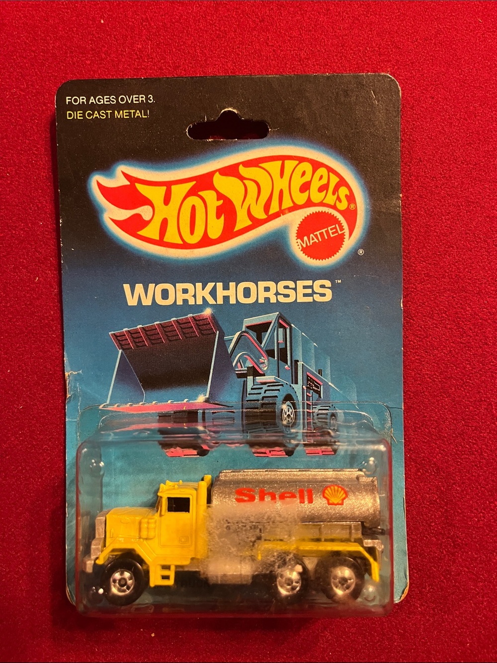 Mattel Hot Wheels Yellow & Silver Shell Tanker Truck
